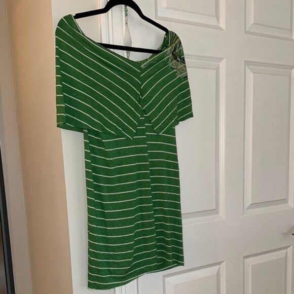 Chico's Green Striped Dress - Picture 2 of 3